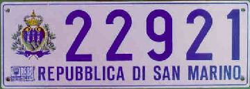 Plate from San Marino