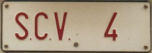Vatican plate: SCV 4